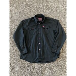 Dixxon Flannel Co Shirt Size XL Black Pearl Snap Long Sleeve Form and Function